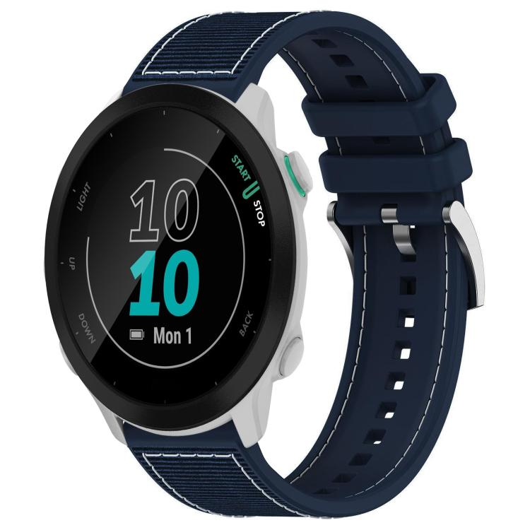 20mm For Garmin Forerunner 570 42mm/245/645 xDfind Hybrid Nylon Braid Silicone Watch Band