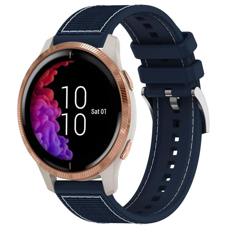20mm For Garmin?Venu / Venu 2 / SQ / SQ2 xDfind Hybrid Nylon Braid Silicone Watch Band