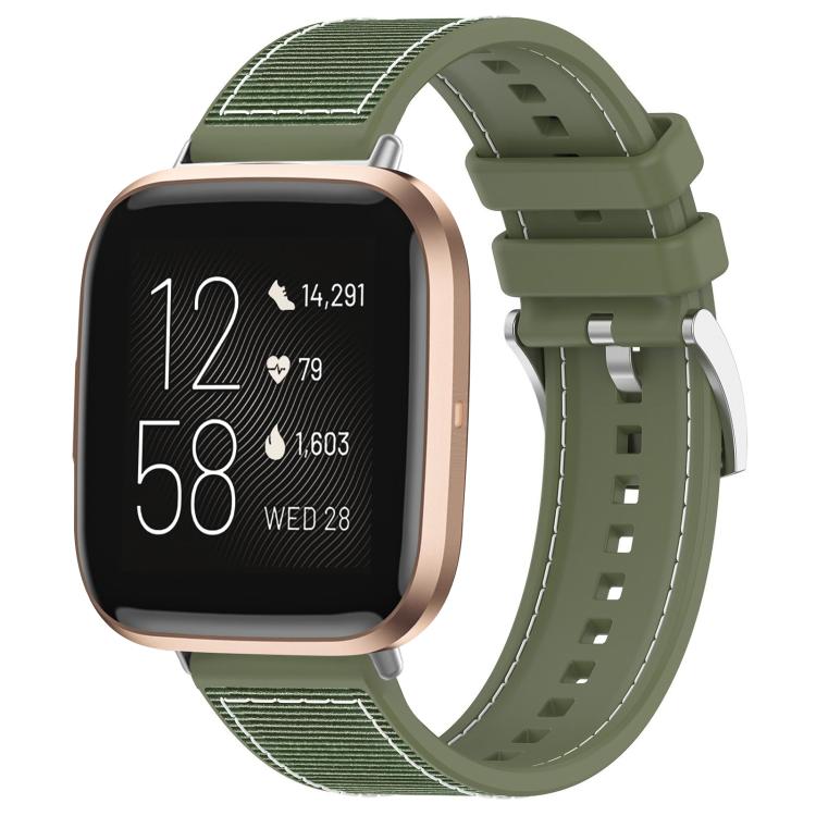For Fitbit Versa 2/Versa/Versa Lite 22mm xDfind Hybrid Nylon Braid Silicone Watch Band