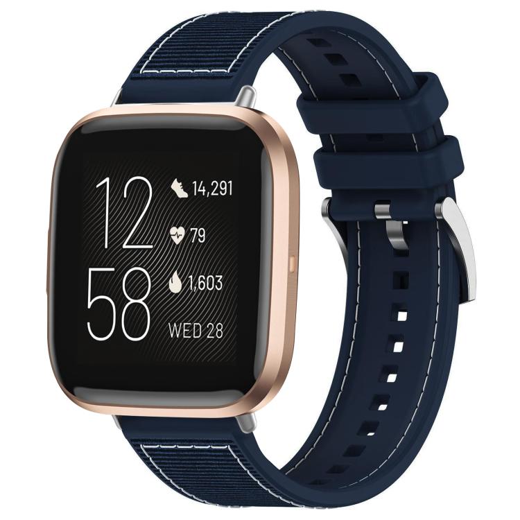 For Fitbit Versa 2/Versa/Versa Lite 22mm xDfind Hybrid Nylon Braid Silicone Watch Band