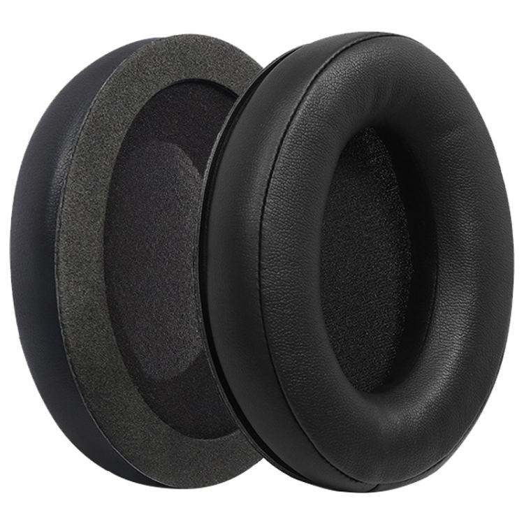 2pcs Protein Leather Splicing Earphone Replacement Earpads Pads For HyperX Revolver S - Black