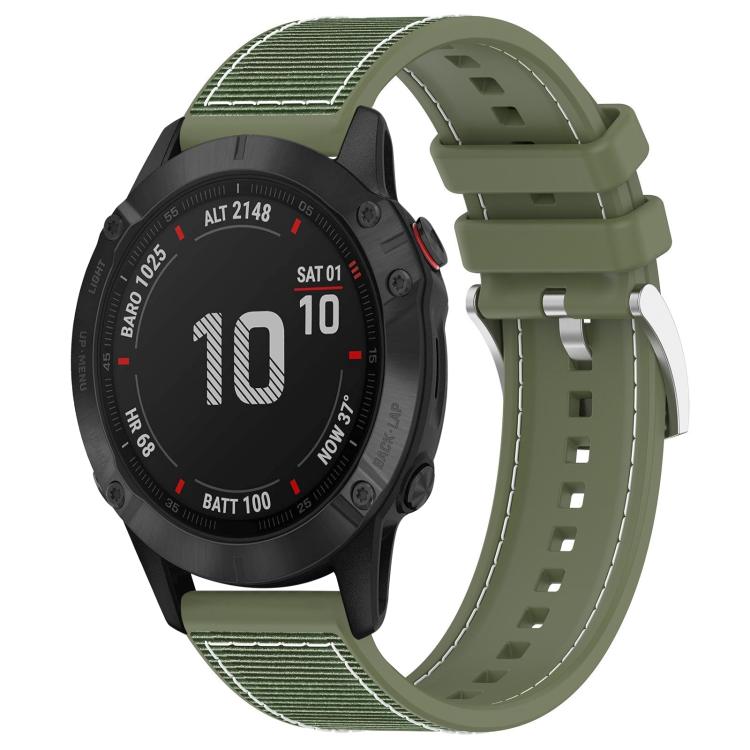 For Garmin Fenix 8/7X/6X/5X 26mm xDfind Hybrid Nylon Braid Silicone Watch Band