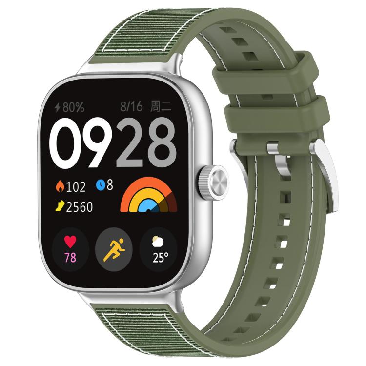 For Xiaomi Band 9 Pro/Redmi Watch6/5/4 20mm xDfind Hybrid Nylon Braid Silicone Watch Band