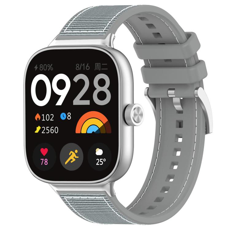 For Xiaomi Band 9 Pro/Redmi Watch6/5/4 20mm xDfind Hybrid Nylon Braid Silicone Watch Band