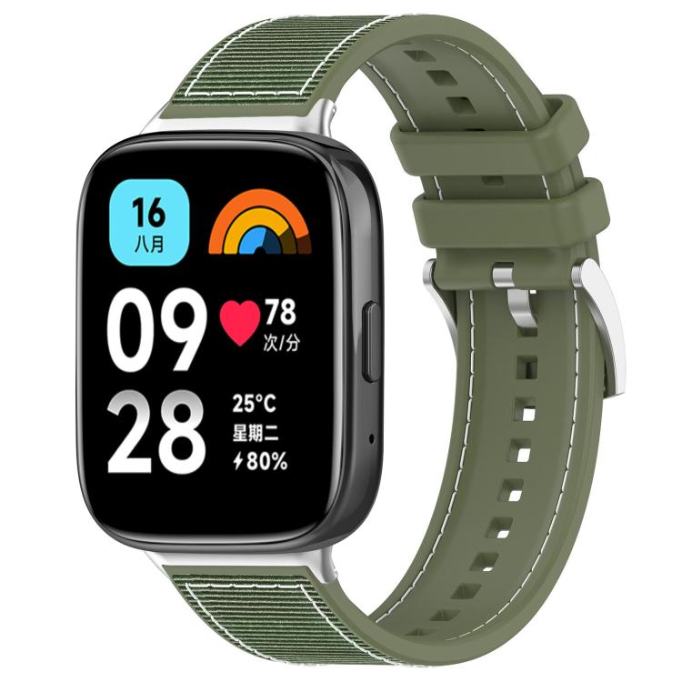 For Redmi Watch 3 Active/Watch 3 Lite 20mm xDfind Hybrid Nylon Braid Silicone Watch Band