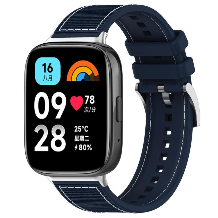 For Redmi Watch 3 Active/Watch 3 Lite 20mm xDfind Hybrid Nylon Braid Silicone Watch Band