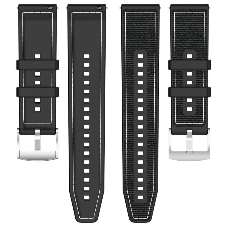 For Redmi Watch 3 20mm xDfind Hybrid Nylon Braid Silicone Watch Band