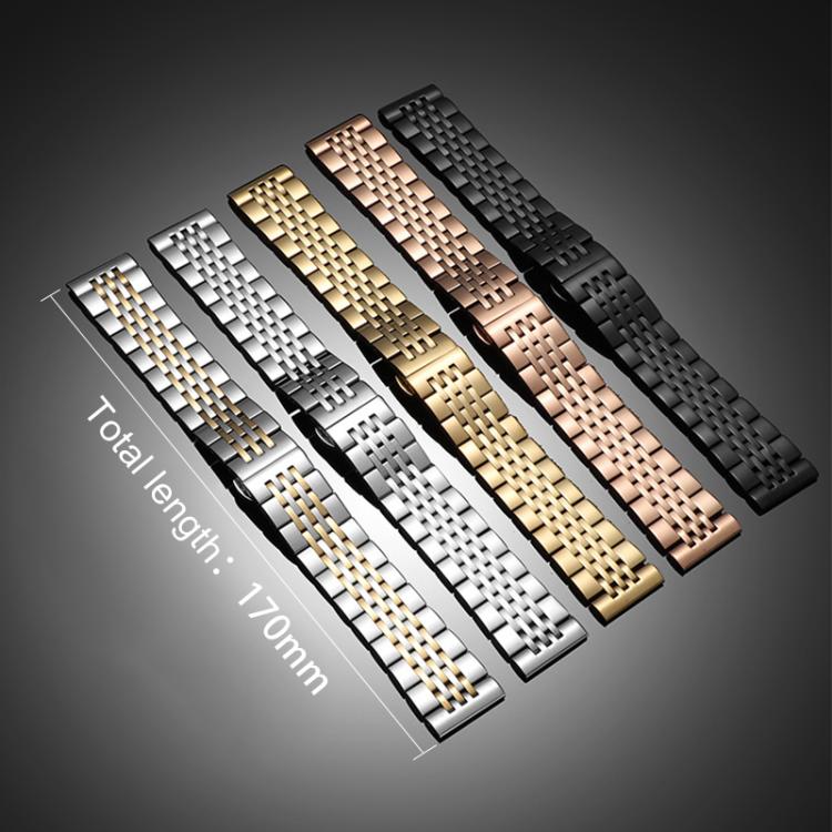For Fitbit Charge 6 / 5 18mm xDfind Seven-bead Solid Stainless Steel Watch Band