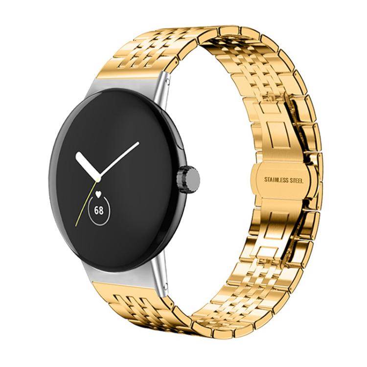 For Google Pixel Watch 4 / 3 45mm xDfind Seven-bead Solid Stainless Steel Watch Band