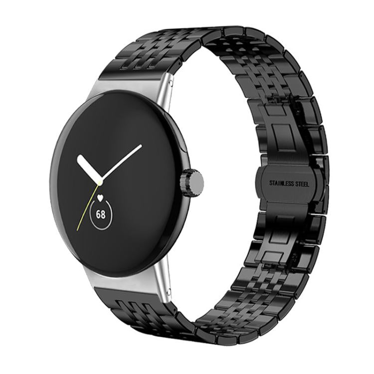 For Google Pixel Watch 4 / 3 / 2 / 1 41mm xDfind Seven-bead Solid Stainless Steel Watch Band
