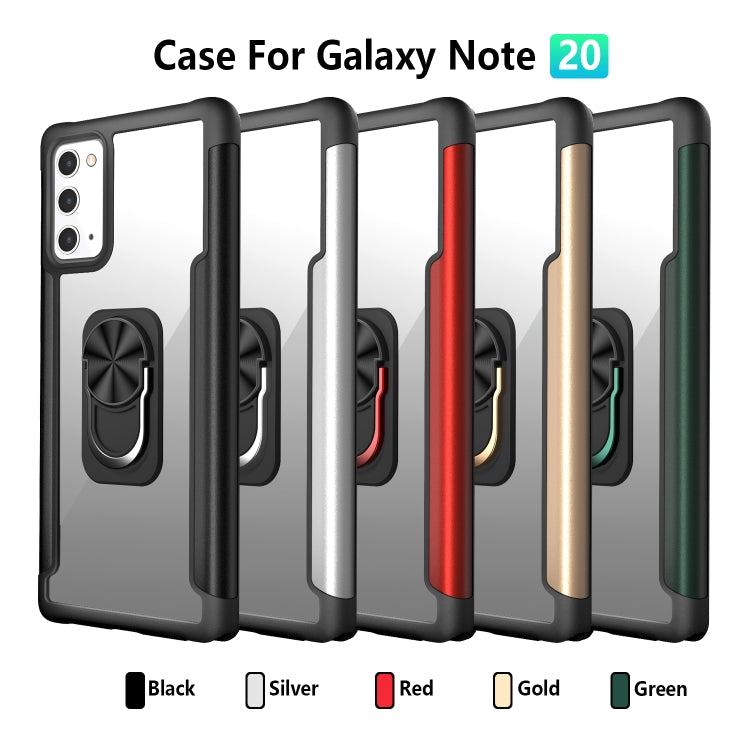 For Samsung Galaxy Note20 R-JUST PC +TPU + Metal Shockproof Protective Case with Ring Holder