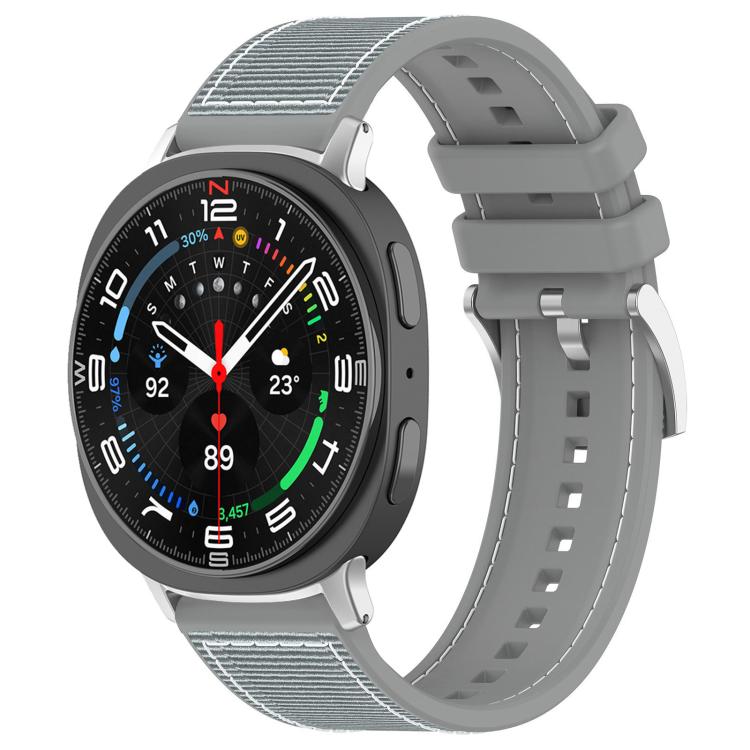 For Samsung Galaxy Watch Ultra/Ultra 2025 22mm xDfind Hybrid Nylon Braid Silicone Watch Band