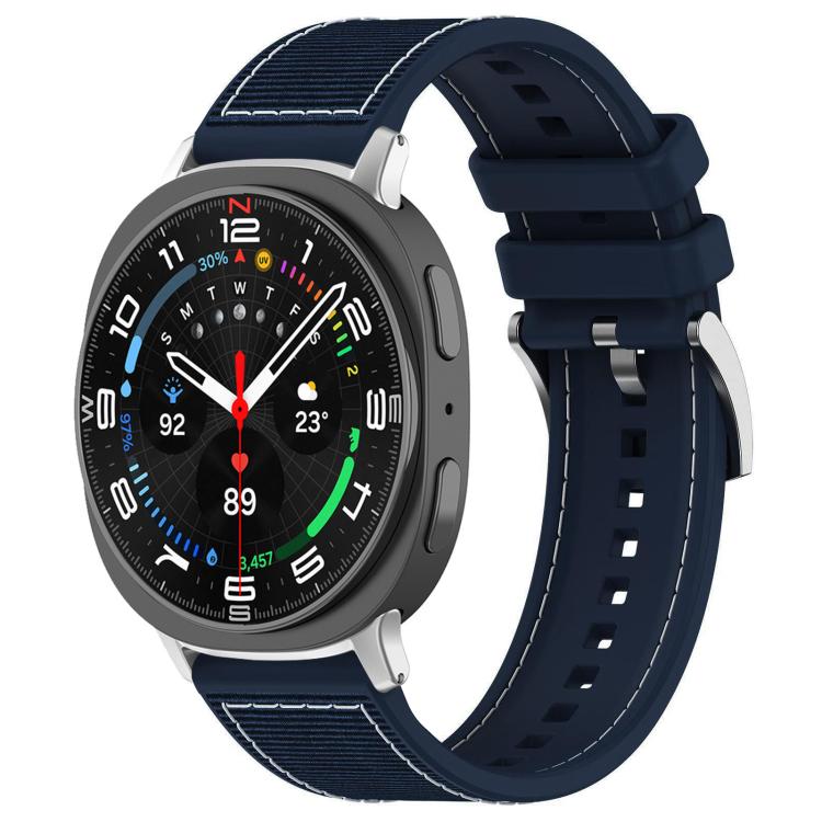 For Samsung Galaxy Watch Ultra/Ultra 2025 22mm xDfind Hybrid Nylon Braid Silicone Watch Band