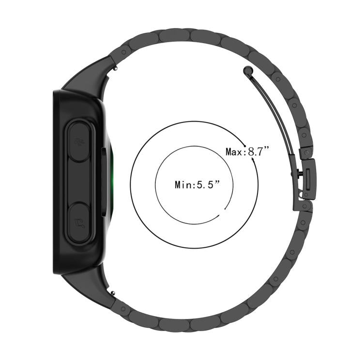 For Garmin forerunner 45 / 45S / Swim 2 Tri-beads Flat Buckle Titanium Alloy Watch Band