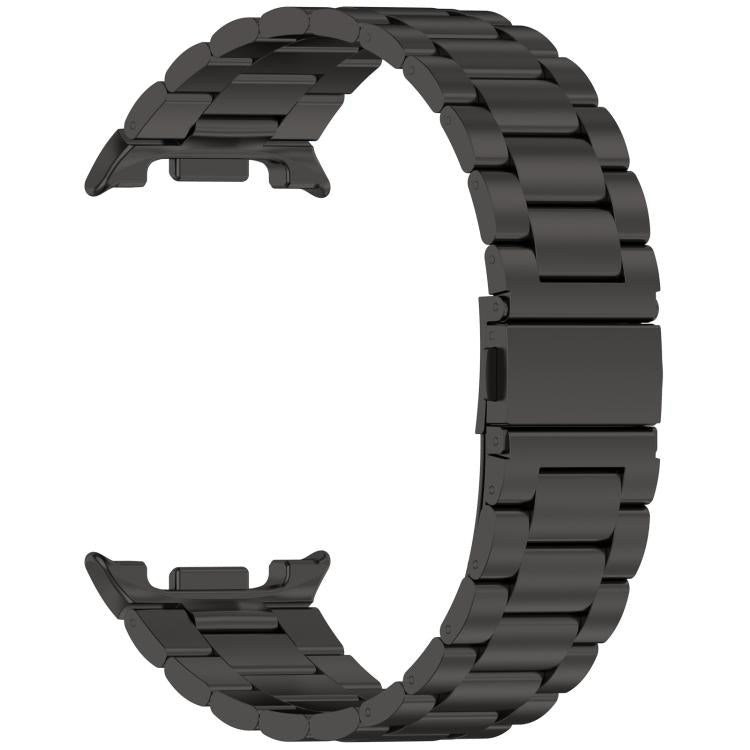 For Samsung Galaxy Watch8 / Watch8 Classic Tri-beads Flat Buckle Titanium Alloy Watch Band