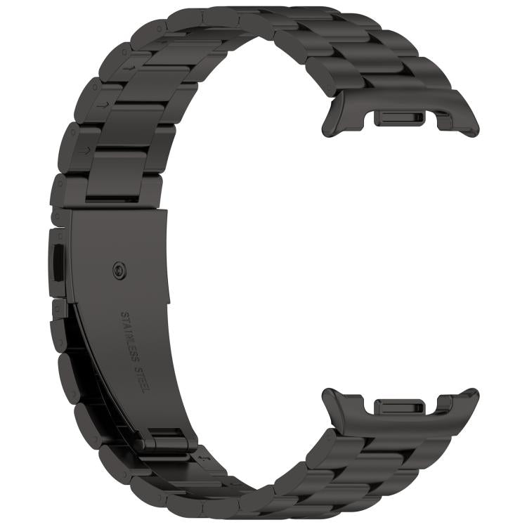 For Samsung Galaxy Watch8 / Watch8 Classic Tri-beads Flat Buckle Titanium Alloy Watch Band