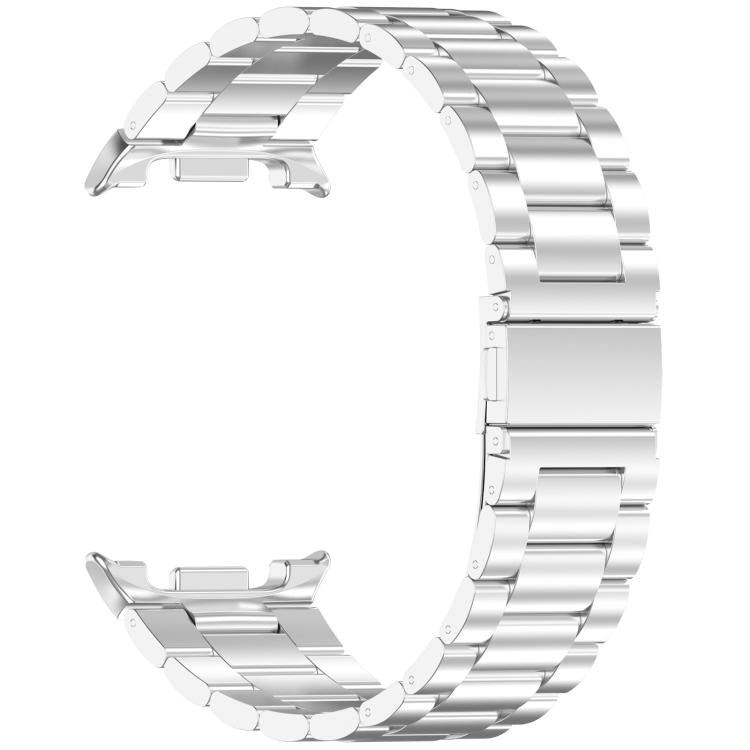 For Samsung Galaxy Watch8 / Watch8 Classic Tri-beads Flat Buckle Titanium Alloy Watch Band