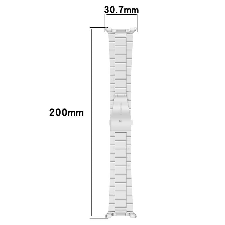 For Samsung Galaxy Watch8 / Watch8 Classic Tri-beads Flat Buckle Titanium Alloy Watch Band