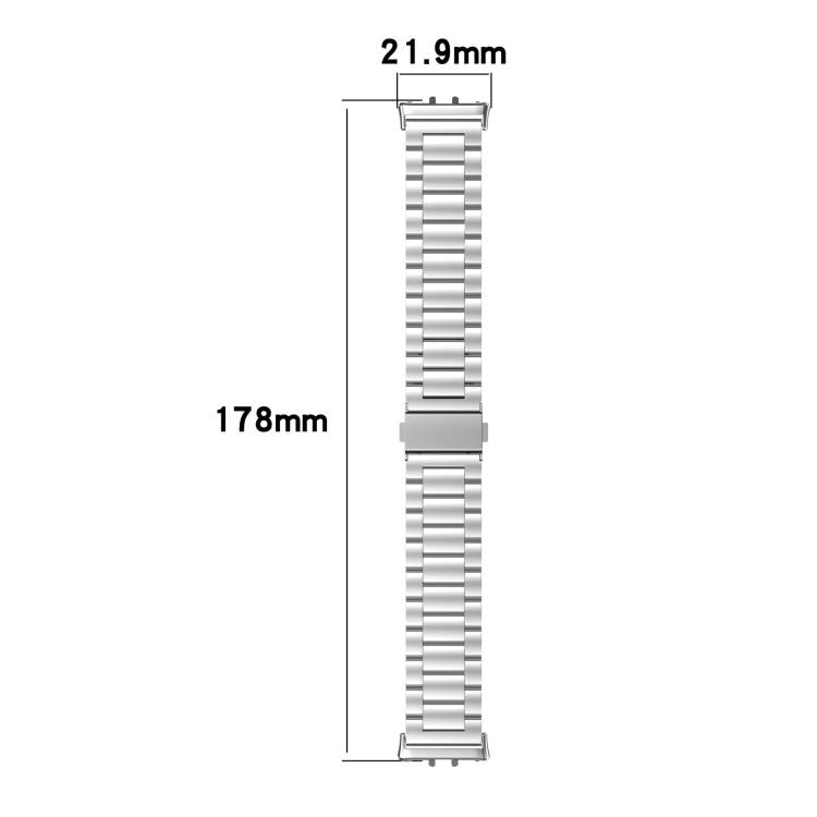 For Samsung Galaxy Fit3 / SM-R390 Tri-beads Flat Buckle Titanium Alloy Watch Band