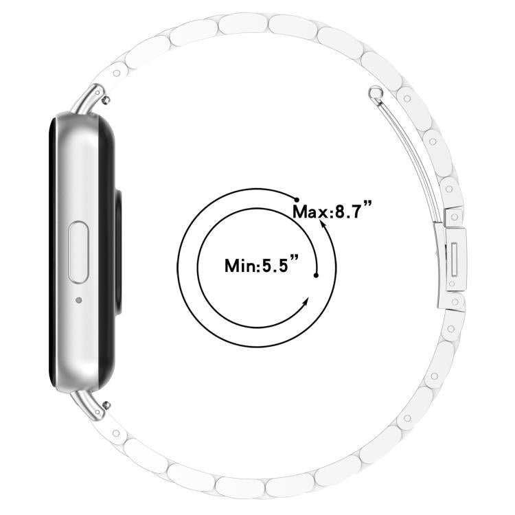 For Samsung Galaxy Fit3 / SM-R390 Tri-beads Flat Buckle Titanium Alloy Watch Band