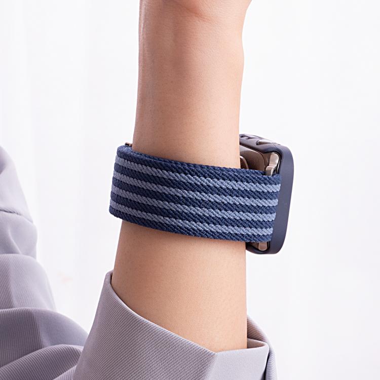 For Apple Watch 42mm / 41mm / 40mm / 38mm Mecha Armor Magnetic Buckle Nylon Watch Band