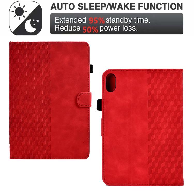 For Xiaomi Redmi Pad 2 Rhombus Embossed Leather Smart Tablet Case