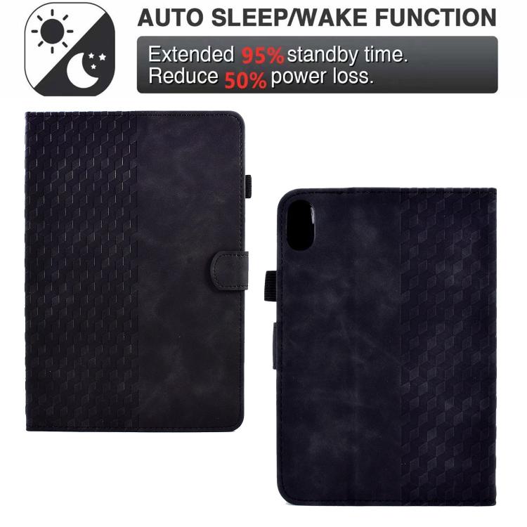 For Xiaomi Redmi Pad 2 Rhombus Embossed Leather Smart Tablet Case
