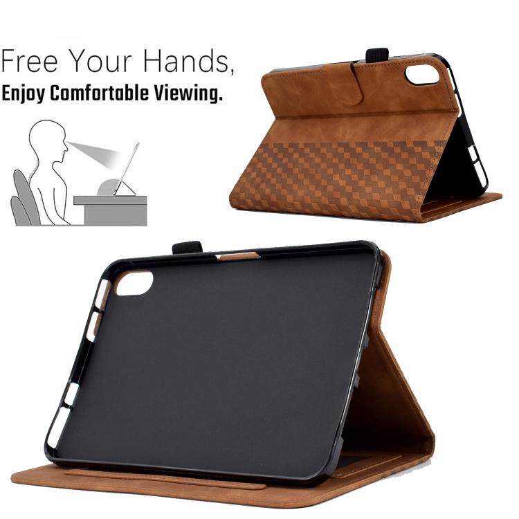 For Xiaomi Redmi Pad 2 Rhombus Embossed Leather Smart Tablet Case