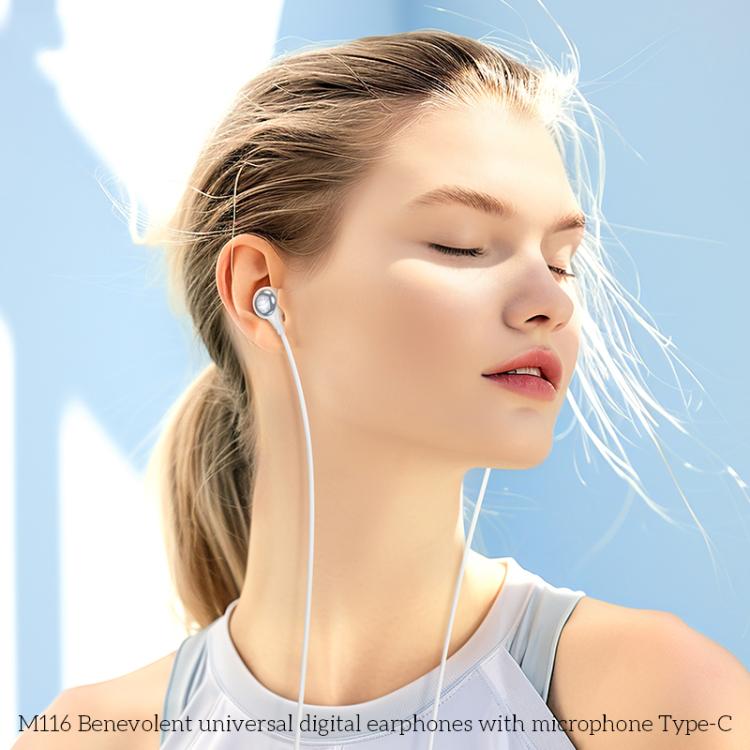 hoco M116 Type-C Benevolent Universal Earphones with Microphone