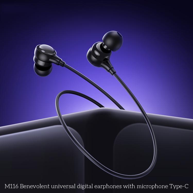 hoco M116 Type-C Benevolent Universal Earphones with Microphone