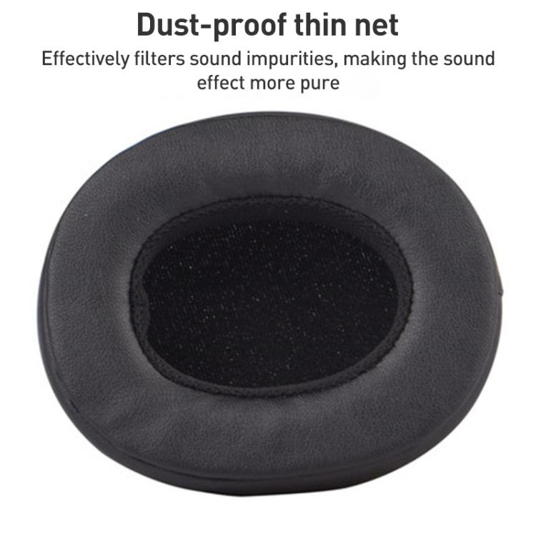 2pcs Ice Silk Cloth Earphone Replacement Earpads Pads For Skullcandy Crusher Wireless / Crusher Evo - Black