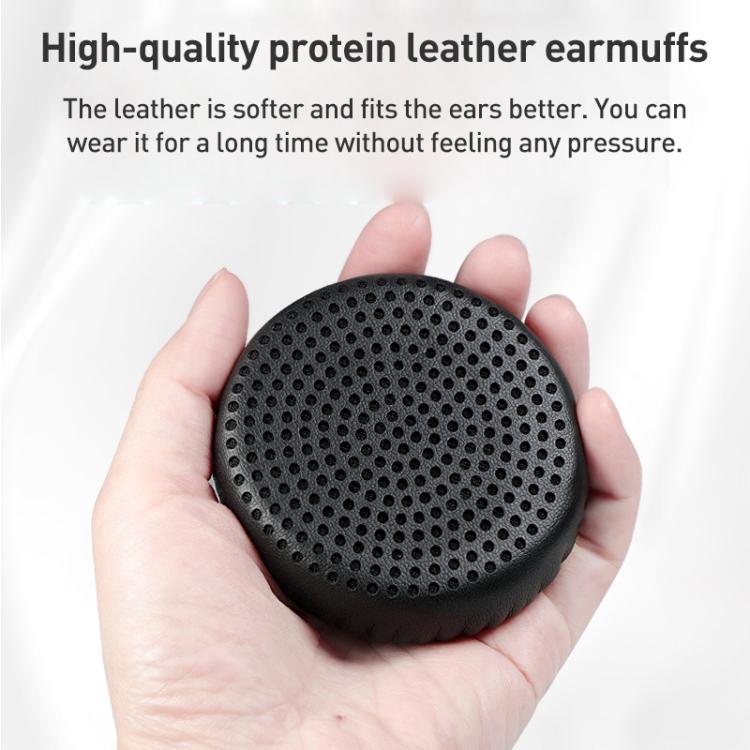 2pcs Protein Leather Earphone Replacement Earpads Pads For Skullcandy GRIND - Black