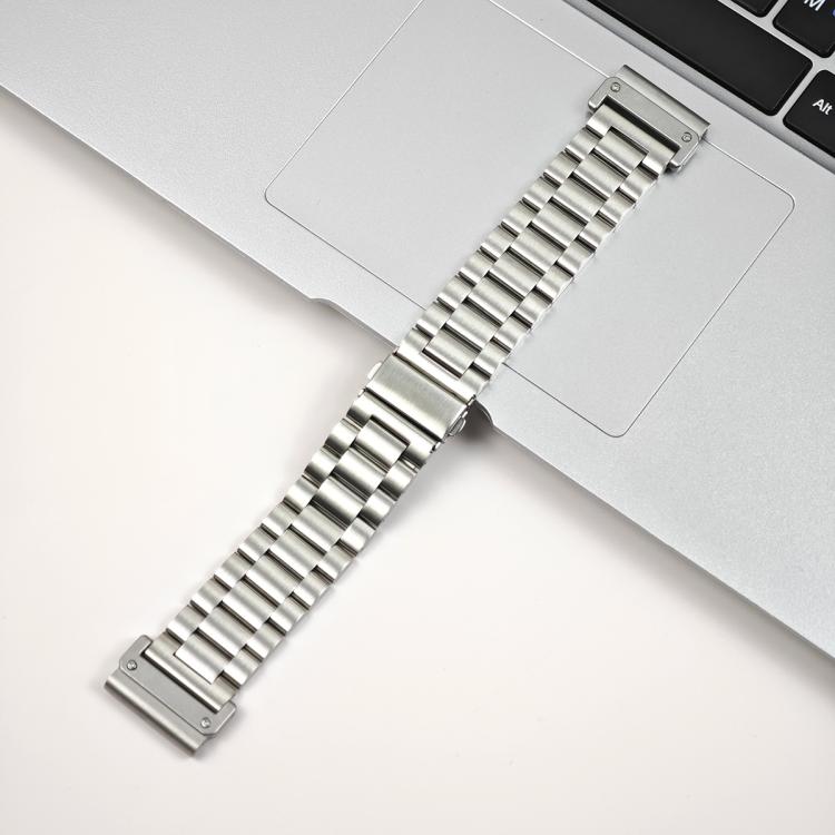For Garmin 22mm Tri-beads Flat Buckle Titanium Alloy Watch Band, Tactix Connector