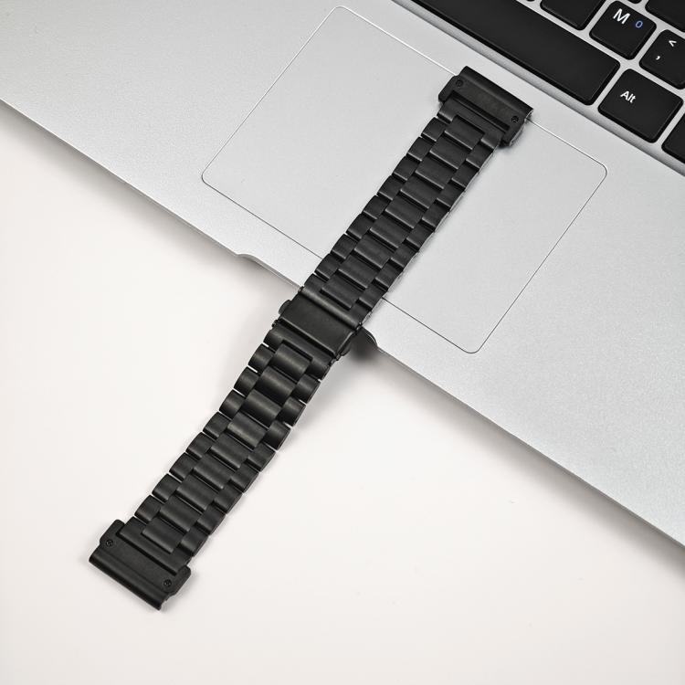 For Garmin 20mm Tri-beads Flat Buckle Titanium Alloy Watch Band, Tactix Connector