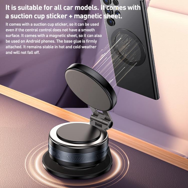 Yesido C225 360 Rotating Electric Vacuum Suction Cup MagSafe Car Mount - Black