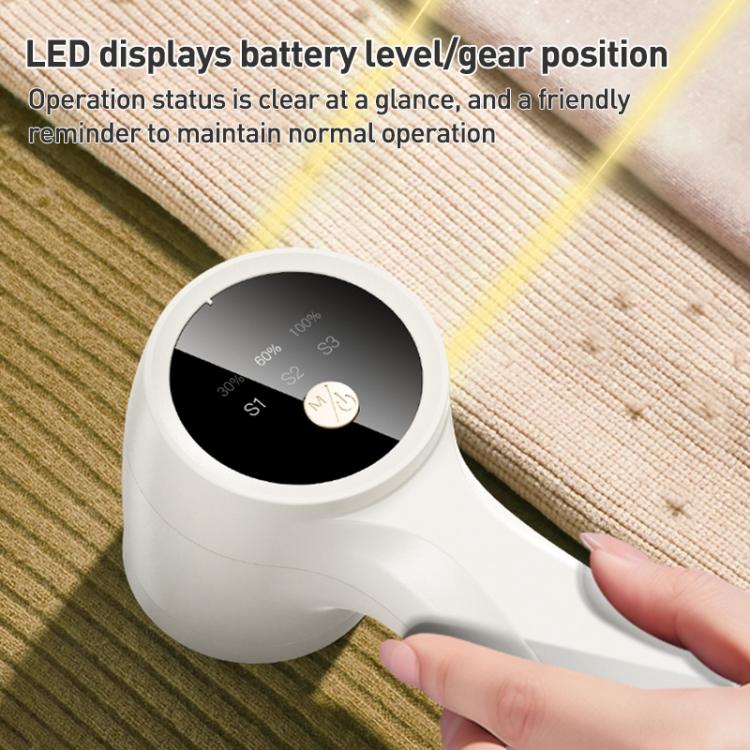 Yesido EC19 Smart Digital Display Single Head Hair Ball Trimmer - Beige