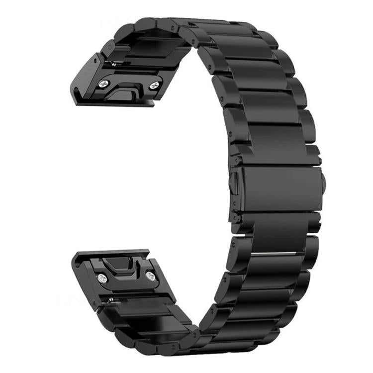 For Garmin 26mm Tri-beads Flat Buckle Titanium Alloy Watch Band