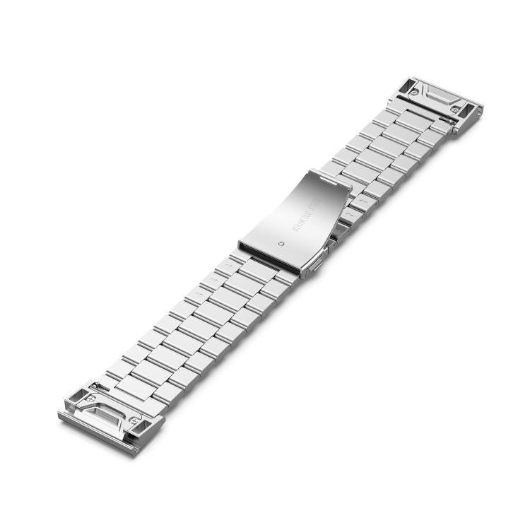For Garmin 20mm Tri-beads Flat Buckle Titanium Alloy Watch Band