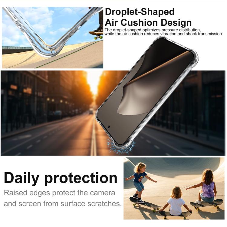 For Xiaomi 15T Pro 5G imak Shockproof Airbag TPU Phone Case - Transparent