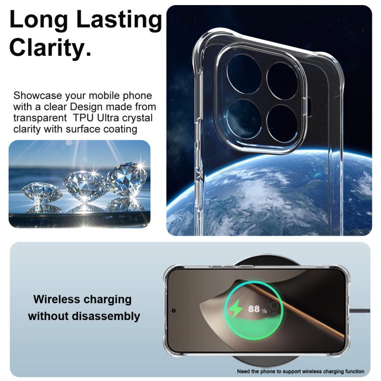 For Xiaomi 15T Pro 5G imak Shockproof Airbag TPU Phone Case - Transparent