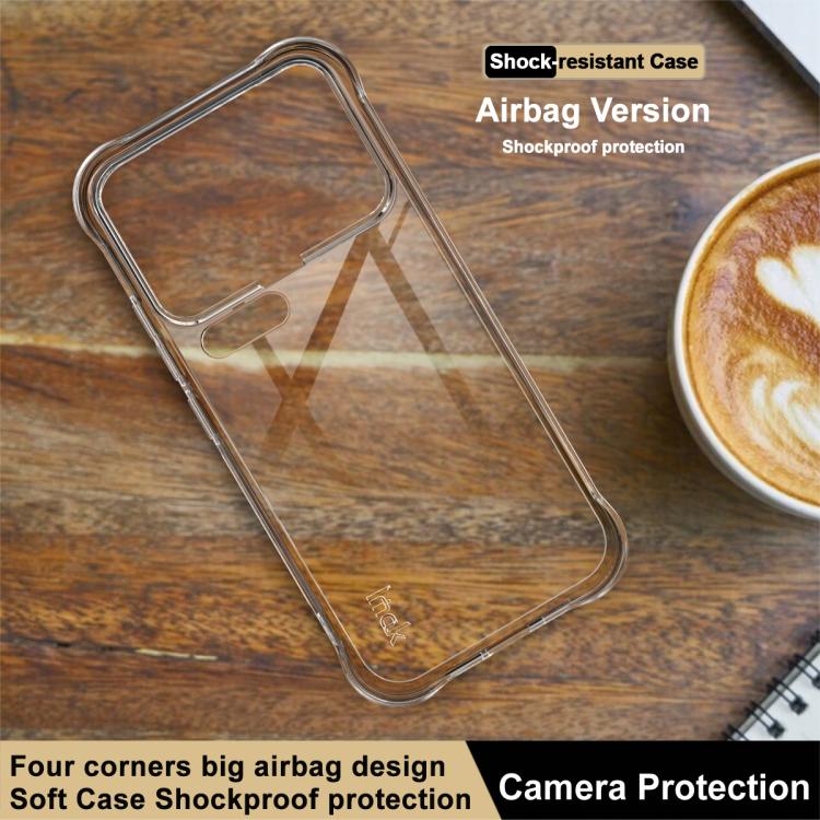 For Xiaomi 17 Pro imak Shockproof Airbag TPU Phone Case - Transparent