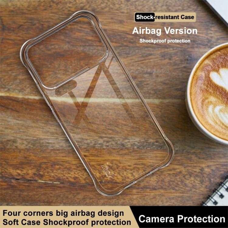 For Xiaomi 17 Pro Max imak Shockproof Airbag TPU Phone Case - Transparent