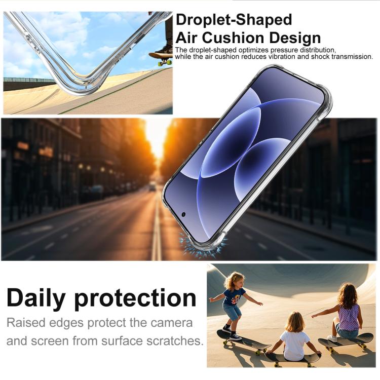 For Xiaomi 17 imak Shockproof Airbag TPU Phone Case - Transparent