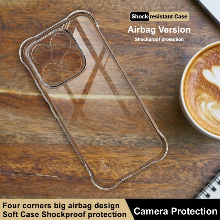 For Xiaomi 17 imak Shockproof Airbag TPU Phone Case - Transparent