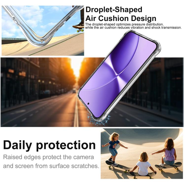 For Xiaomi Poco X8 Pro Max 5G imak Shockproof Airbag TPU Phone Case - Transparent