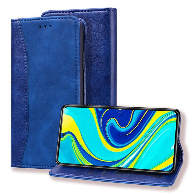 For Xiaomi Redmi Note 9 Pro / 9 Pro Max / 9S Business Stitching Horizontal Flip Leather Case with Double Folding & Bracket & Card Slots & Photo Frame & Wallet