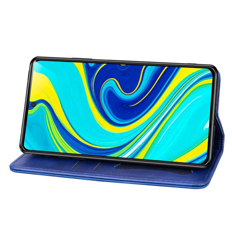 For Xiaomi Redmi Note 9 Pro / 9 Pro Max / 9S Business Stitching Horizontal Flip Leather Case with Double Folding & Bracket & Card Slots & Photo Frame & Wallet