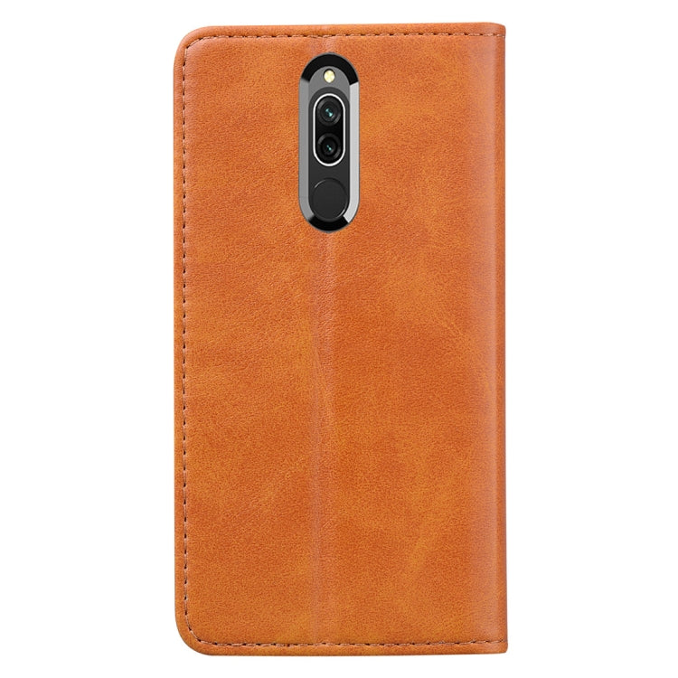 For Xiaomi Redmi 8 Business Stitching Horizontal Flip Leather Case with Double Folding & Bracket & Card Slots & Photo Frame & Wallet