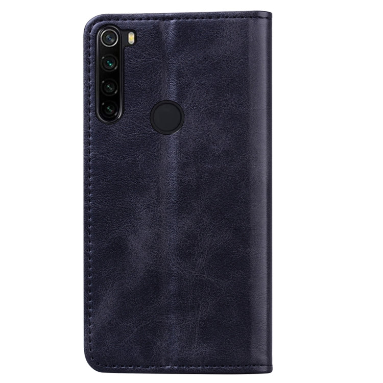 For Xiaomi Redmi Note 8 Business Stitching Horizontal Flip Leather Case with Double Folding & Bracket & Card Slots & Photo Frame & Wallet