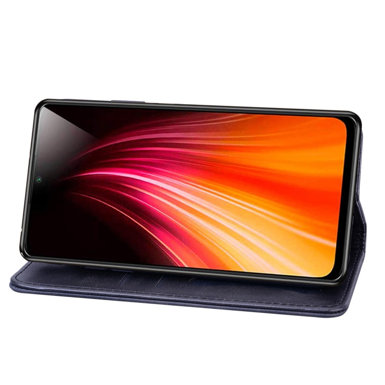 For Xiaomi Redmi Note 8 Pro Business Stitching Horizontal Flip Leather Case with Double Folding & Bracket & Card Slots & Photo Frame & Wallet